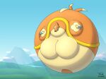absurd_res aircraft airship ambiguous_gender floatzel forced generation_4_pokemon hi_res incidental_(artist) inflation nintendo pokemon pokemon_(species) round_body solo worried