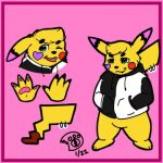 anthro dokitoarts generation_1_pokemon low_res male nintendo pikachu pokemon pokemon_(species) slightly_chubby small_(disambiguation)