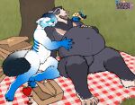 admire avalanche belly bismarck feeding food hi_res hybrid overweight picnic pizza speckled_bear stuffing