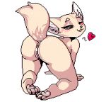  &lt;3 2018 aggressive_retsuko all_fours alpha_channel anthro anus ass_up biped blush butt butt_pose canid canine digital_media_(artwork) doggystyle female fennec fenneko fluffy fluffy_tail fox from_behind_position lezified looking_back low_res mammal nude paws pixel_(artwork) pussy raised_tail sanrio sex simple_background smile solo transparent_background 