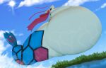 absurd_res feral generation_3_pokemon hi_res milotic morbidly_obese morbidly_obese_feral nintendo obese obese_feral overweight overweight_feral pokemon pokemon_(species) serpentine shweetmagnet solo water