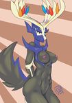  2015 anthro antlers bearbox_doodletimes breasts cervine female horn legendary_pok&eacute;mon mammal nintendo nude pok&eacute;mon solo video_games xerneas 