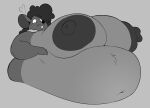 anthro big_breasts breasts female mammal murid murine overweight rat rodent solo thewilldpink