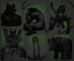 2024 5_fingers 5_toes absurd_res american_opossum anthro anus balls barefoot bent_over big_balls big_penis black_and_white bodily_fluids bust_portrait butt crimetxt digital_media_(artwork) drooling erection feet fingers foreskin full-length_portrait fur fylk genitals green_background hi_res huge_penis humanoid_feet humanoid_genitalia humanoid_penis long_penis long_tail looking_at_viewer looming low-angle_view male mammal marsupial monochrome multiple_poses muscular muscular_anthro muscular_male nipples notched_ear nude one_foot_raised penis perineum plantigrade portrait pose presenting pubes puffy_anus raised_tail saggy_balls saliva simple_background sitting solo spread_butt spreading standing tail toes tuft vein veiny_penis virginia_opossum whiskers