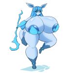 anthro areola areola_slip azure_(ultrazeta120) big_breasts big_butt breasts butt eeveelution female generation_4_pokemon glaceon hi_res huge_breasts huge_butt hyper hyper_breasts magic_user nintendo pokemon pokemon_(species) solo staff ultrazeta120 wide_hips