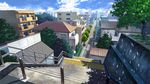  balcony blue_sky building city cityscape cloud cloudy_sky commentary_request day downscaled_revision fence grass md5_mismatch naohiro no_humans original outdoors railing road scenery sky skyline stairs street tree window 