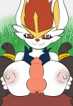  animated anthro areola big_breasts black_body black_fur blinking breast_grab breast_play breasts brown_body brown_fur cinderace curling_toes duo fan_character feet female feral fur generation_8_pokemon genitals grass grass_field hand_on_breast hi_res holding_breast jetter_the_houndoom knot male male/female mii2sii nintendo nipples no_sound orange_body orange_eyes orange_fur penis pink_areola pink_penis plant pokemon pokemon_(species) pokesiimii sex smile smiling_at_viewer smirk smirking_at_viewer snow titfuck white_body white_fur 
