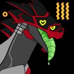 animated breath dragon feral heart_eyes heart_symbol male mikeantilike_(artist) mythological_creature mythological_scalie mythology pandoraingrid_(artist) panting robot_feral scalie solo tongue tongue_out