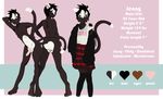  &lt;3 &lt;3_eyes 4_toes 5_fingers anthro balls brown_eyes butt butt_heart cat character_name cheek_tuft clothing color_swatch english_text feline girly hoodie invalid_tag legwear male mammal model_sheet nude penis simple_backgroud skirt solo standing stockings text toes tuft 