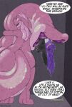  ambiguous_gender anthro bloop_(tacokurt) bodily_fluids bog_leech_(species) clothed clothing colored comic covered_in_saliva curvy_figure dialogue digital_media_(artwork) dreadlocks english_text eyelashes female gastropod girly_pred glistening glistening_body groping_tail group gums_(mouth) hair hi_res hybrid kangaroo lagomorph leporid long_ears macropod male male/female mammal marsupial mollusk non_fatal_vore nude octoroo open_mouth purple_body rabbit rask_(tacokurt) rear_view saliva size_difference smaller_prey smile tacokurt tail tail_fetish tail_grab tail_hug tail_mouth tail_play tail_vore text topwear trio unusual_anatomy unusual_tail upside_down voluptuous voluptuous_anthro voluptuous_male vore willow_(tacokurt) 