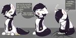  absurd_res black_hair captainpudgemuffin english_text equine fan_character female feral fur grey_background hair hi_res hooves mammal my_little_pony scarf simple_background sitting solo text white_fur yellow_eyes 