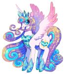 2021 aged_up aliasing alpha_channel blush blush_stickers clothing colorful_theme crown crystal crystal_heart crystal_pony_(mlp) cutie_mark digital_media_(artwork) equid equine eyelashes feet female female_feral feral flurry_heart_(mlp) footwear friendship_is_magic hair hasbro headgear hooves horn jewelry long_hair mammal multicolored_hair my_little_pony mythological_creature mythological_equine mythology necklace pastel_theme pink_body quadruped shoes simple_background smile solo sparkles sparkling_hair sparkling_tail sparkling_wings standing suippupupu tail transparent_background winged_unicorn wings
