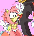  &lt;3 amy_rose breasts clothing cum ejaculation fellatio kneeling oral panties peace_sign_(disambiguation) penis sex shadow_the_hedgehog sonic_(series) thick_thighs underwear wispowillo 