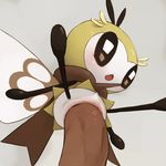  2016 anthro arthropod bee_fly erection female fly grey_background hi_res insect insect_wings large_penetration male male/female nintendo penetration penis pok&eacute;mon pseudo_clothing pussy ribombee ridiculous_fit scarf simple_background size_difference smaller_female solo_focus video_games wings youjomodoki 