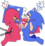 absurd_res anthro ball_gag balls barefoot bdsm bodily_fluids bound duo echidna eulipotyphlan feet forced forced_partners frottage gag genitals green_eyes heart_symbol hedgehog hi_res kneeling knuckles_the_echidna male male/male mammal monotreme nude penile penis sega senshion sex sonic_the_hedgehog sonic_the_hedgehog_(series) sweat