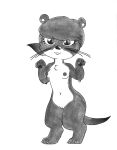  absurd_res anus blush blush_lines chest_tuft efradraws female genitals graphite_(artwork) hair hi_res lon_(northwind) mammal monochrome mustelid nipples northwind_(efradraws) otter pencil_(artwork) ponytail presenting presenting_pussy pussy sketch small_ears traditional_media_(artwork) tuft whiskers 