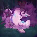  angry anthro anus ball_tuft balls big_butt blue_eyes bouncing_balls bovid butt butt_grab canid canine canis caprine cloven_hooves crossed_legs dialogue digital_media_(artwork) duo eyes_closed fellatio fluffy fog forest forest_background fur genitals glowing glowing_eyes glowing_genitalia glowing_markings hand_on_butt hi_res hooves kindred_(lol) lamb_(lol) league_of_legends looking_pleasured lying male male/male mammal markings mask multicolored_body multicolored_fur nature nature_background on_back oral penile penis plant presenting presenting_anus presenting_hindquarters purple_body riot_games sex sheep smoke spread_anus spreading sucking tencent thick_thighs tree tuft unattendedmilk_(artist) white_body wide_hips wolf wolf_(lol) 