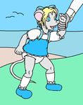  age_difference age_play anthro baby beach booties bow clothing diaper dress father girly infantilism invalid_tag male mammal mouse parent rodent seaside smile son spankeddoom young 