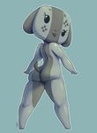  black_eyes butt female nintendo nude rear_view simple_background spikedmauler switch_dog tagme video_games 