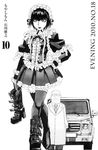  crossdressing gothic_lolita greyscale ishikawa_masayuki lolita_fashion monochrome moyashimon multiple_boys official_art otoko_no_ko yuuki_kei 