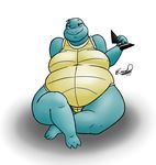  anthro bbwpokedex belly big_belly breasts eddy_okapi eyewear female looking_at_viewer nintendo overweight overweight_female pok&eacute;mon sitting slightly_chubby smile solo squirtle sunglasses video_games wide_hips 