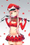  :q alluring_chief_warden_look ayamy bad_revision bangs breasts cleavage cleavage_cutout cowboy_shot fate/grand_order fate_(series) gradient gradient_background hat highres holding_whip long_hair looking_at_viewer md5_mismatch medb_(fate)_(all) medb_(fate/grand_order) medium_breasts midriff military_hat navel peaked_cap petals pink_hair riding_crop rose_petals skirt smile solo tongue tongue_out whip 