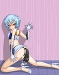  ass ayanami_rei blue_hair blush breasts cum cum_in_pussy cumdrip female gloves high_heels neon_genesis_evangelion red_eyes rei_ayanami rir skirt 