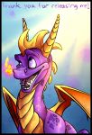  dragon feral male mollish open_mouth purple_eyes scalie sitting solo spyro spyro_the_dragon teeth tongue video_games western_dragon 