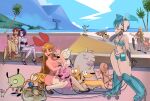  2_stupid_dogs aged_up artist_collaboration beach big_dog_(2_stupid_dogs) bikini blossom_(ppg) carl_wheezer catdog colored_skin copyright_request courage_(character) courage_the_cowardly_dog crossover dc_comics debbie_thornberry derpixon dog english_commentary gir_(invader_zim) glep_(smiling_friends) green_eyes highres humanoid_robot invader_zim jenny_wakeman jimmy_neutron_(series) linked_sausages little_dog_(2_stupid_dogs) long_hair mary_janes mountain my_life_as_a_teenage_robot ocean orange_hair otto_rocket outdoors palm_tree philtomato powerpuff_girls purple_hair purple_skin raven_(dc) ren_&amp;_stimpy ren_hoek robot robot_girl rocket_power rocko&#039;s_modern_life roller_skates samurai_jack samurai_jack_(character) shoes skate_park skateboard skates smiling_friends spunky_(rocko&#039;s_modern_life) starfire swimsuit teen_titans the_wild_thornberrys tree twintails western_comics_(style) wide_hips 