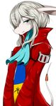  akatsuki_(reshiram_1120) anthro armor bangs blue_clothing burmecian clothed clothing coat cravat digital_media_(artwork) ears_down eyebrows eyebrows_visible_through_hair eyelashes female final_fantasy final_fantasy_ix freya_crescent fully_clothed fur hair hair_between_eyes half-closed_eyes kemono long_ears long_hair long_sleeves looking_at_viewer mammal mouth_closed open_coat popped_collar rat red_clothing red_topwear ribbons rodent side_view silver_hair simple_background skinny_tail solo square_enix standing sweat tail_ribbon teal_eyes video_games white_background white_fur white_tail yellow_topwear 