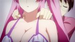  10s 2girls adjusting_bra animated animated_gif bra breasts cleavage hagure_yuusha_no_estetica large_breasts multiple_girls ousawa_miu pink_hair 
