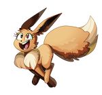  alpha_channel canine fluffy fluffy_tail fox frogbians fur happy hi_res long_ears long_tail mammal neck_tuft nintendo open_mouth pok&eacute;mon running simple_background solo tan_fur teeth tongue transparent_background tuft video_games white_fur 