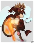  anthro antlers bikini blizzard_entertainment bovine breasts butt clothed clothing female highmountain_tauren horn looking_at_viewer looking_back mammal pussy rumpaf_(artist) skimpy smile solo standing swimsuit tauren thick_thighs video_games warcraft 