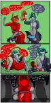 1:2 4_toes 5_fingers abdominal_bulge absurd_res animal_genitalia animal_penis anthro ball_growth balls big_balls black_nose black_pawpads blue_pawpads blue_penis blue_tongue bodily_fluids border brown_hair canid canine canine_genitalia canine_penis comic cum cum_inflation cum_inside dipstick_tail duo english_text feet fingers fur genital_fluids genital_growth genitals gloves_(marking) grey_balls grey_body grey_fur growth hair hi_res inflation leg_markings male male/male male_penetrating mammal markings multicolored_body multicolored_fur open_mouth pawpads penetration penis pink_penis pink_tongue precum red_balls red_body red_fur servo117 sex socks_(marking) tail tail_markings text toes tongue urethral urethral_penetration voodoo voodoo_sex white_border