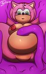  amy_rose anthro belly big_belly breasts captured female goo hi_res inflation j5furry navel_penetration nipples penetration pregnant slime sonic_(series) sonic_series tentacles 