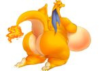  anthro big_breasts big_butt breasts butt charizard dragon female flaming_tail huge_breasts huge_butt hyper hyper_breasts kosmonius nintendo overweight pok&eacute;mon reptile scalie solo video_games 