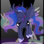 armor badumsquish black_eyeliner blue_eyeshadow clothing crown envy equid equine ethereal_hair ethereal_mane ethereal_tail eyeliner eyes_closed eyeshadow female footwear friendship_is_magic glare grumpy happy hasbro headgear hi_res hoof_shoes horn jealous jewelry makeup mammal my_little_pony mythological_creature mythological_equine mythology open_mouth open_smile peytral princess_celestia_(mlp) princess_luna_(mlp) pronking pseudo_hair pseudo_mane purple_eyes regalia shoes sibling_(lore) sibling_rivalry sister_(lore) sisters_(lore) slim smile spotlight spread_legs spread_wings spreading starry_hair starry_mane starry_tail tail tiara unimpressed winged_unicorn wings