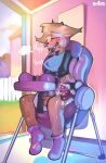 abdl absurd_res ageplay anal anal_penetration anthro balls bdsm blush bobcat bodily_fluids bondage bound buttplug buzzing chastity_cage chastity_device clean_diaper clothed clothing diaper digital_media_(artwork) dripping english_text fan_character feet felid feline felis fur gag gagged genital_fluids genitals hair hi_res high_chair humiliation infantilism lynx male mammal object_in_ass open_mouth penetration penis plug_(sex_toy) precum precum_drip ring_gag roleplay s4n sex_toy sex_toy_in_ass sex_toy_insertion sitting smile solo sound_effects submissive text tongue vibrating vibrator vibrator_in_ass vowelless vowelless_sound_effect wearing_diaper