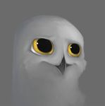  :| anthro avian beak bird cheek digital_media_(artwork) dilated_pupils feathers front_view grey_background grey_deathers headshot_portrait icon male nyar nyar_(character) owl portrait reaction_image simple_background snowy_owl solo tuft wide_eyed yellow_eyes 