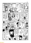  akashi_(kantai_collection) arm_behind_back breast_pocket breasts cat comic commentary fubuki_(kantai_collection) greyscale headgear kantai_collection kinu_(kantai_collection) large_breasts mizumoto_tadashi monochrome multiple_girls musashi_(kantai_collection) non-human_admiral_(kantai_collection) pocket ponytail remodel_(kantai_collection) sarashi saratoga_(kantai_collection) school_uniform serafuku spiked_hair tama_(kantai_collection) tatsuta_(kantai_collection) translation_request yamato_(kantai_collection) 
