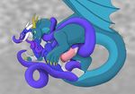  all_the_way_through anal anal_penetration blakdragon blue_body blue_skin consentacles crotch_tentacles cuddling cum cum_on_ground cum_on_penis digital_media_(artwork) diphallism dragon duo erection excessive_cum feral feral_on_feral herm herm/male hi_res horn hyper intersex intersex/male long_penis male male_penetrating multi_penis nude nystemy_(artist) nystemy_(character) penetration penis penis_in_penis penis_tongue prehensile_penis sex tail_sex tail_vore tapering_penis tentacles thick_tail tongue tongue_out unbirthing urethral urethral_penetration vore 