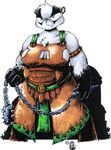  anthro armwear badger breasts chain cleavage clothed clothing drake_fenwick female leather mammal mustelid warrior weapon 