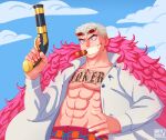  commission donquixote_doflamingo highres krita_(software) non-web_source old old_man one_piece 