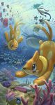  brown_hair buizel chinchou clamperl commentary_request coral coral_reef corsola dragonite dratini gen_1_pokemon gen_2_pokemon gen_3_pokemon gen_4_pokemon gen_7_pokemon ho-oh_(artist) lanturn luvdisc milotic no_humans ocean outdoors pearl pokemon pokemon_(creature) rock sand seashell sharpedo shell submerged swimming tentacruel underwater wailmer wailord wishiwashi 