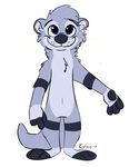 3_fingers 3_toes anthro blue_eyes canine fur grey_fur male mammal mustelid otter simple_background solo standing toes whiskers xylious 
