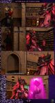 3d_(artwork) 5_fingers absurd_res agape_(petruz) anthro armwear artifact big_breasts black_body black_horn black_scales book bottomwear breasts castle chair clothed clothed_anthro clothed_female clothing comic dialogue digital_media_(artwork) dragon dress duo embrace_of_darkness english_text fantasy female fingers flower furniture glowing grey_body grey_scales grey_skin hair half_clothed hi_res horn huge_filesize humanoid_hands inside kala_(petruz) lamp library lizard long_hair magic magic_object magic_user melee_weapon multicolored_body multicolored_scales mythological_creature mythological_scalie mythology necromancer pale_eyes pink_body pink_eyes pink_hair pink_scales pink_skin plant red_eyes reptile scales scalie shield skirt source_filmmaker_(artwork) sword table text topwear weapon xpasha122x yellow_body yellow_scales yellow_skin