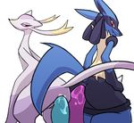  absurd_res anal anal_penetration anus blitzdrachin butt digital_media_(artwork) dildo duo female fur hi_res lube lucario mienshao nintendo paws penetration pok&eacute;mon purple_fur pussy raised_tail red_eyes sex_toy simple_background smile spikes video_games white_background 