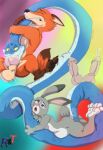 balls canid canine disney female feral fox gary_(disambiguation) genitals group judy_hopps knot lagomorph leporid male mammal nick_wilde oral pawpads paws penis python rabbit reptile scalie sex snake tail tail_fetish tail_play tail_sex trio trio_focus zootopia