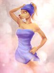 alpha_and_omega anthro breasts canine cerbera cleavage clothed clothing female kate_(alpha_and_omega) mammal shower standing towel water wet wolf 