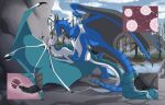 2019 5_toes absurd_res against_natural_surface against_surface anus artist_name back_wings bent_leg black_body black_claws black_countershading black_horn black_membrane black_penis black_scales black_spikes blue_body blue_countershading blue_membrane blue_pawpads blue_scales bodily_fluids cheek_horn claws cloud countershade_neck countershade_tail countershade_torso countershading cum cum_from_vagina cum_in_uterus cum_in_vagina cum_inside curved_tail cutaway dated day detailed_background digital_media_(artwork) dragon duo ejaculation endermoonfur erection european_mythology feet female female_feral female_on_bottom female_penetrated feral feral_on_feral feral_penetrated feral_penetrating feral_penetrating_feral foot_on_wing from_front_position fur genital_fluids genitals head_horn head_spikes hi_res horn impregnation internal internal_vaginal intraspecies kealyth knot looking_at_another looking_at_partner lying male male/female male_feral male_on_top male_penetrating male_penetrating_female mane membrane_(anatomy) membranous_wings multiple_ova mythological_creature mythological_scalie mythology nature neck_spikes on_back on_bottom on_top open_mouth orgasm outside outside_sex ovum pawpads penetration penile penile_penetration penis penis_in_vagina plant raised_leg reverse_countershading ridged_penis river rock scales scalie sex sky sperm_cell spiked_tail spikes spikes_(anatomy) spread_wings syrazor tail text toes touching_shoulder tree uterus vaginal vaginal_penetration ventral_scales wavy_horn western_dragon white_body white_fur white_mane wing_claws winged_dragon wings